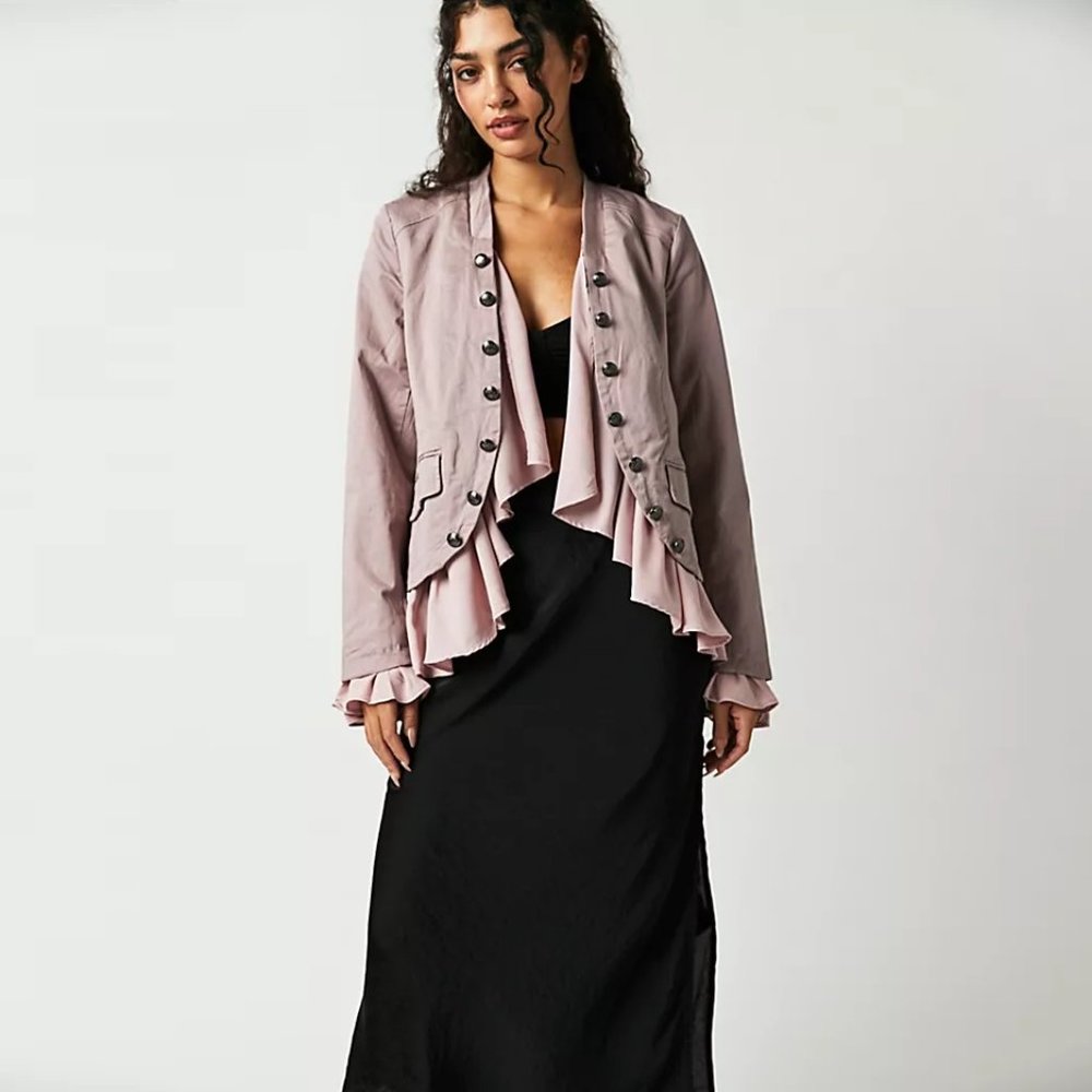 Free People Ruffles Romance Jacket NWT - Picture 3 of 8